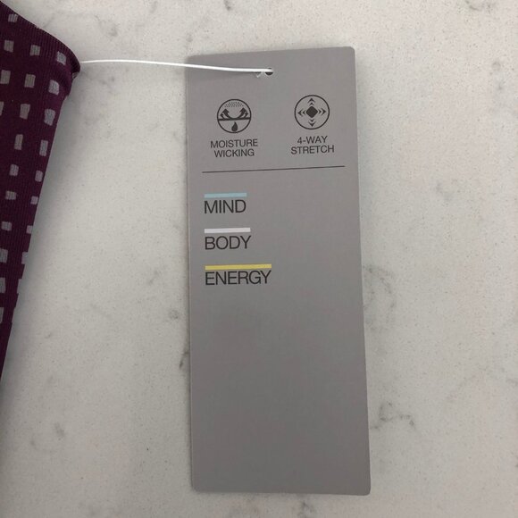 Z by Zella Daily Longline Printed Athletic Racer Back Top Burg + Gray Sz M NWT - Picture 7 of 10